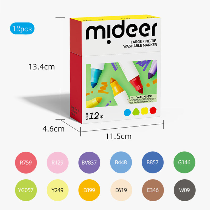 MD1549 Ultra-Clean Washable Dual Brush Markers Pens, 36 Coloring Marker Set