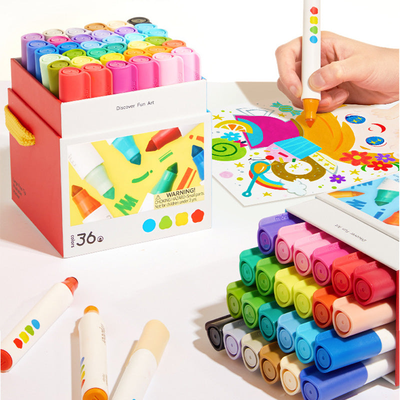 MD1549 Ultra-Clean Washable Dual Brush Markers Pens, 36 Coloring Marker Set