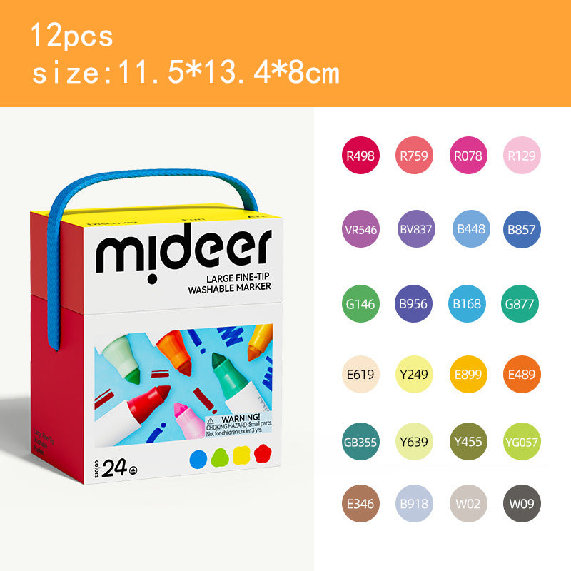 MD1549 Ultra-Clean Washable Dual Brush Markers Pens, 36 Coloring Marker Set