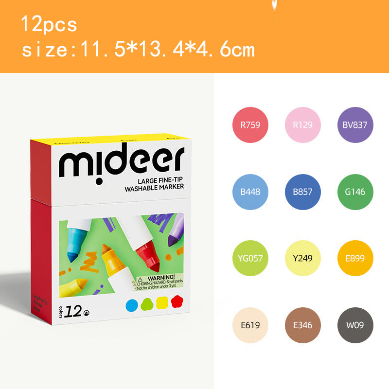 MD1549 Ultra-Clean Washable Dual Brush Markers Pens, 36 Coloring Marker Set