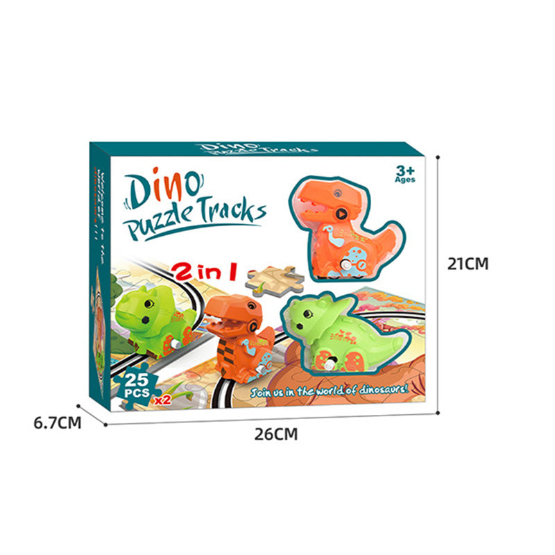 Dino Puzzle Track Set for 2-5 Year Old Boys Birthday Gift