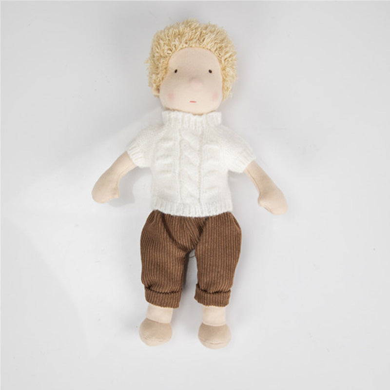 10" Handmade Waldorf Doll , Soft Girl Rag With Cute Stuffed Plush, Ideal First for Babies & Toddlers