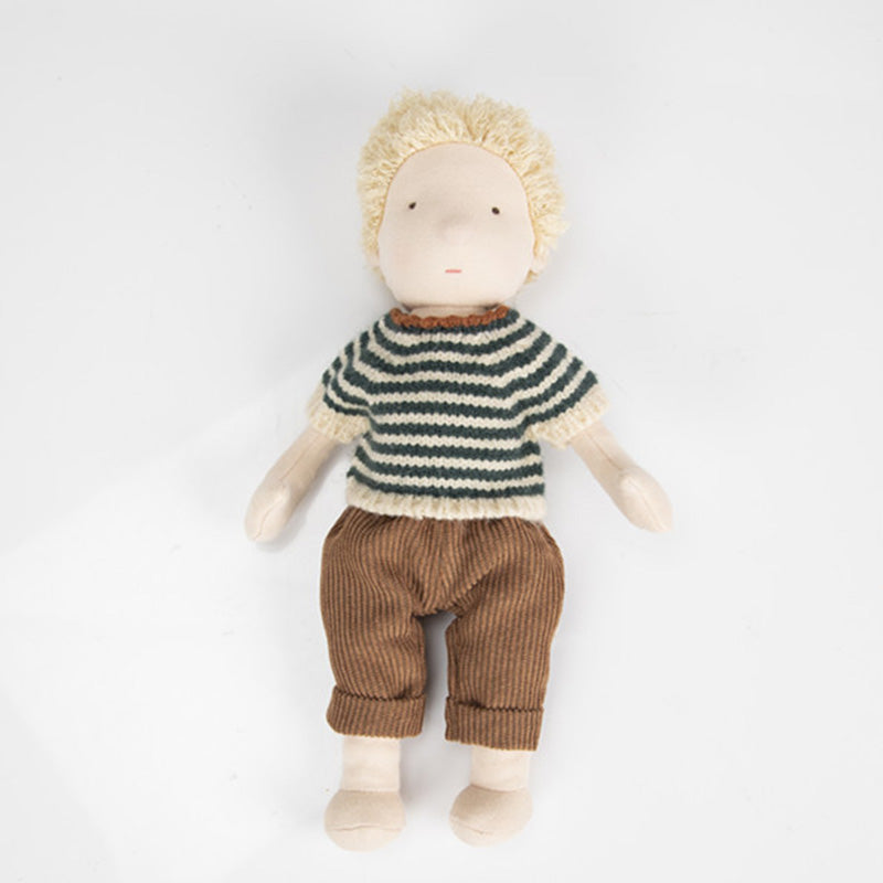 10" Handmade Waldorf Doll , Soft Girl Rag With Cute Stuffed Plush, Ideal First for Babies & Toddlers