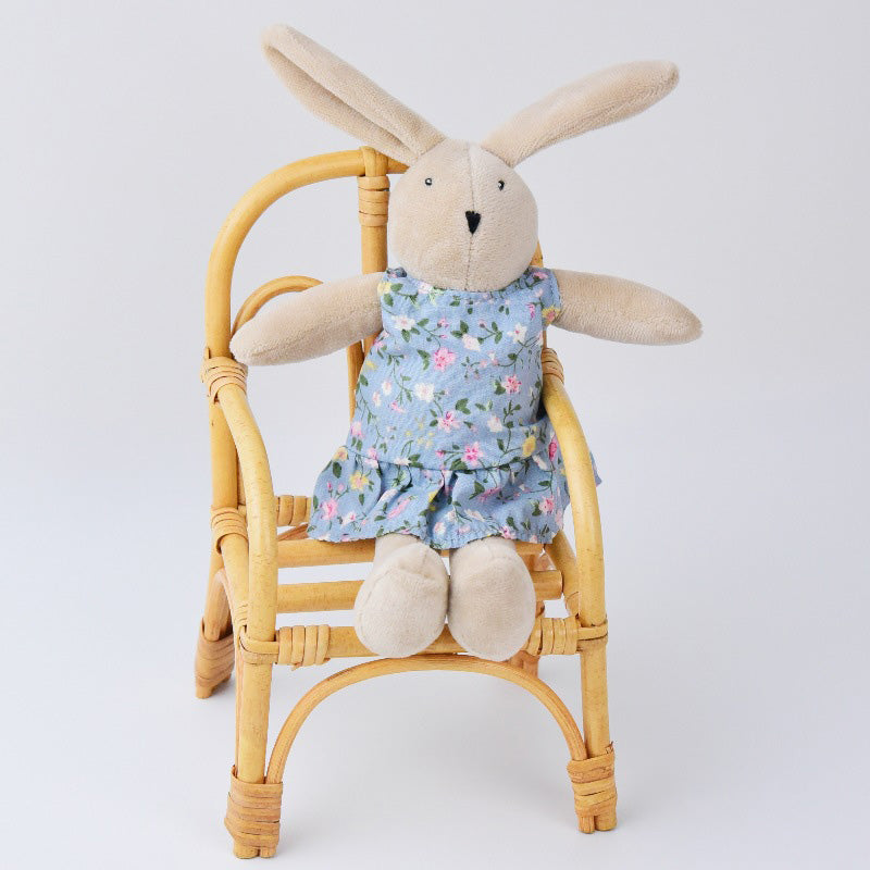 10“ Bunny Toys for Kids, Easter Bunny, Hand Made Rabbit Family Dolls with Removable Clothes, Suitable for Infants, Boys and Girls, Dollhouse People, Easter Basket Essentials