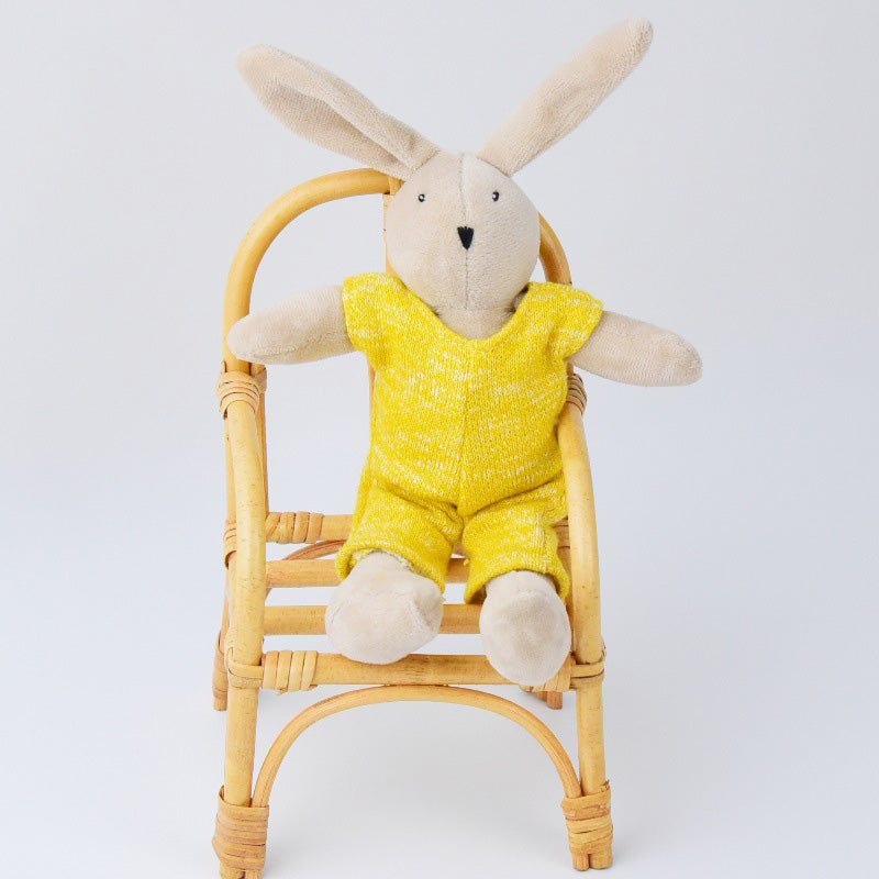 10“ Bunny Toys for Kids, Easter Bunny, Hand Made Rabbit Family Dolls with Removable Clothes, Suitable for Infants, Boys and Girls, Dollhouse People, Easter Basket Essentials