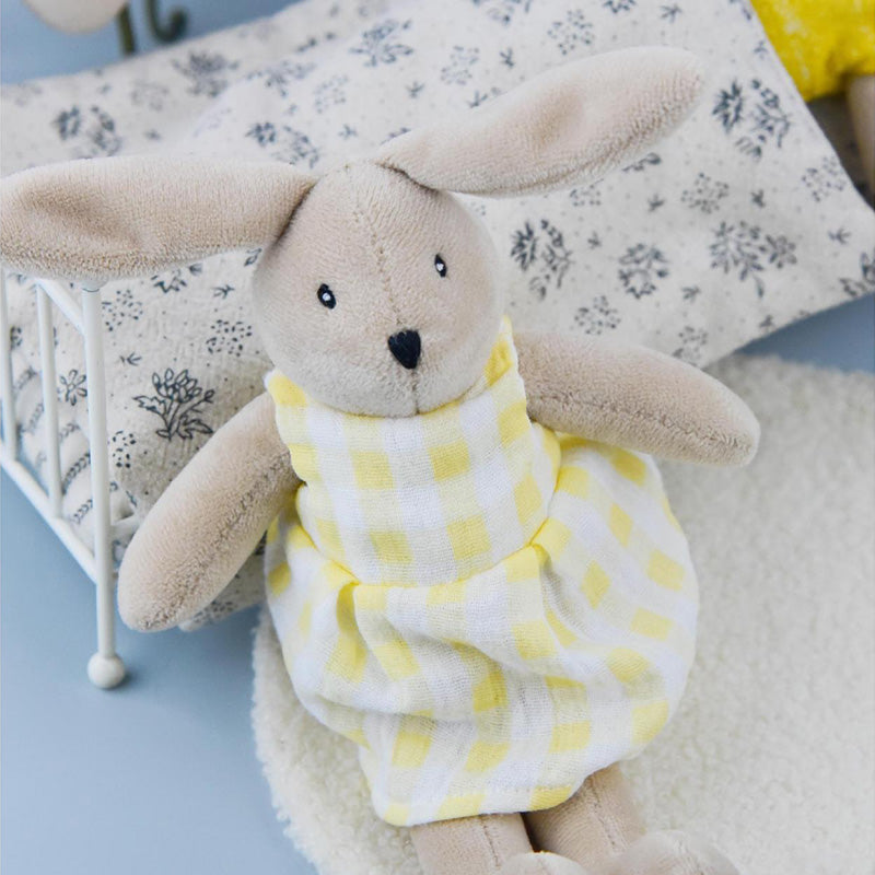 10“ Bunny Toys for Kids, Easter Bunny, Hand Made Rabbit Family Dolls with Removable Clothes, Suitable for Infants, Boys and Girls, Dollhouse People, Easter Basket Essentials