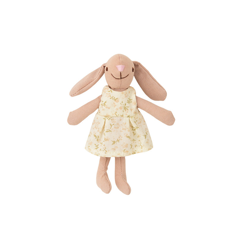 F-D004 Bunny Toys for Kids, Easter Bunny, 100% Hand Made Rabbit Family Dolls with Removable Clothes