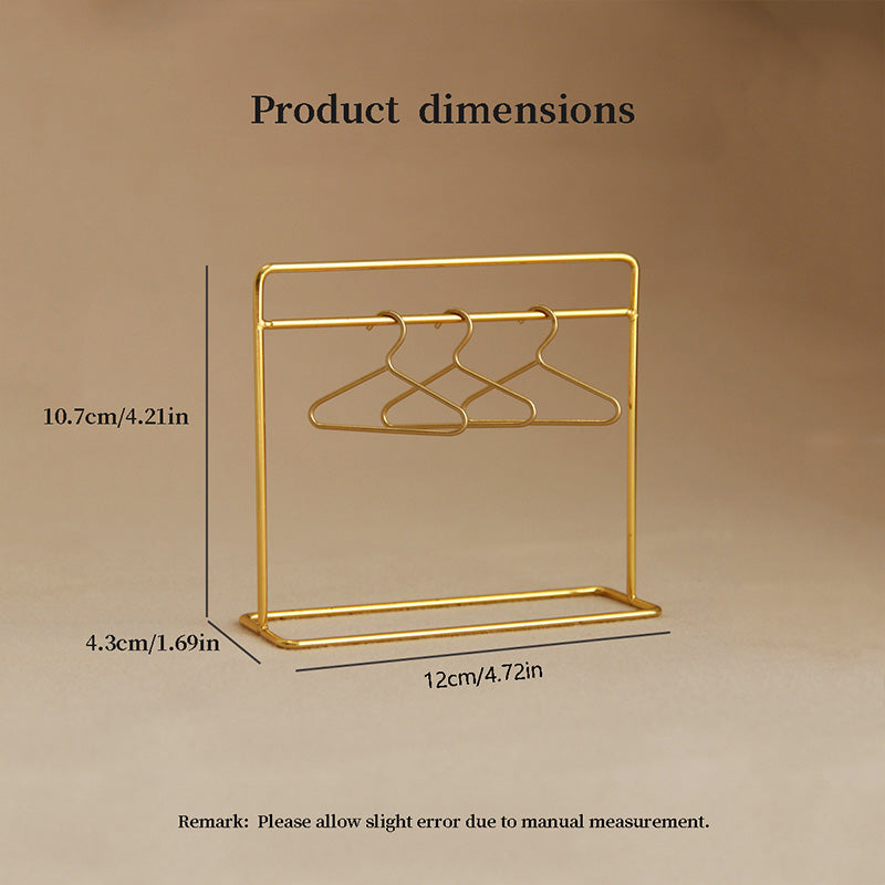 Doll Dress Rack Doll Clothes Hanger Miniature Clothing Display Rack Garment Coat Hanger Doll House Decoration Doll House Furniture Accessories