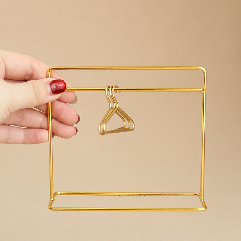 Doll Dress Rack Doll Clothes Hanger Miniature Clothing Display Rack Garment Coat Hanger Doll House Decoration Doll House Furniture Accessories