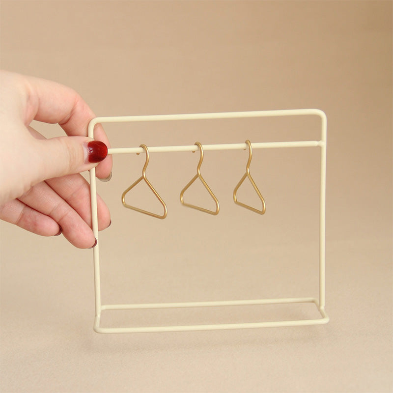 Doll Dress Rack Doll Clothes Hanger Miniature Clothing Display Rack Garment Coat Hanger Doll House Decoration Doll House Furniture Accessories