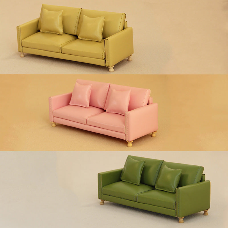 Modern Dollhouse Furniture on 1/10 Scale, Miniature Couch for Dollhouse Living Room