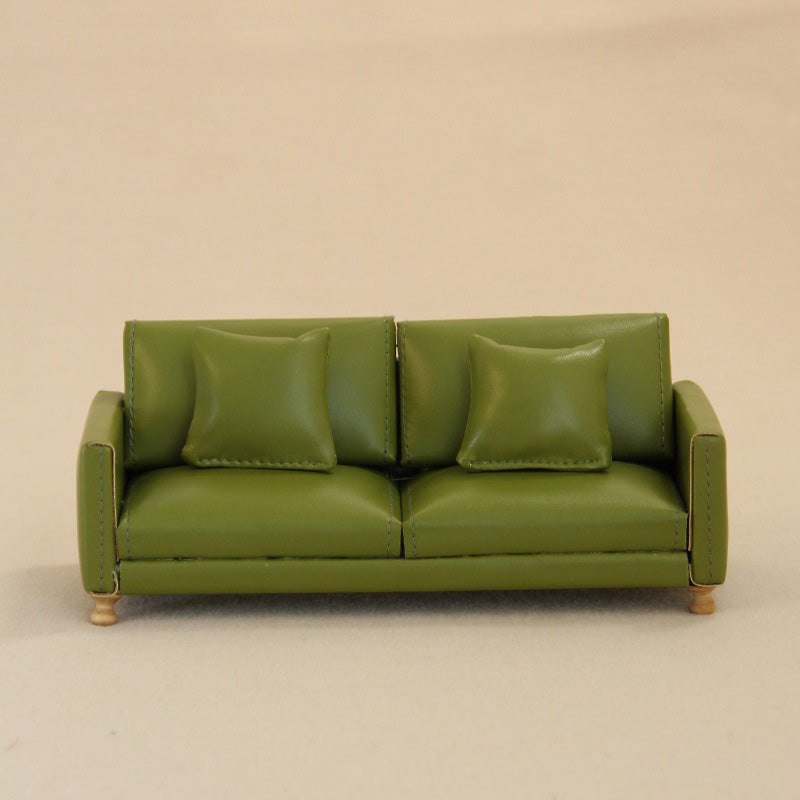 Modern Dollhouse Furniture on 1/10 Scale, Miniature Couch for Dollhouse Living Room