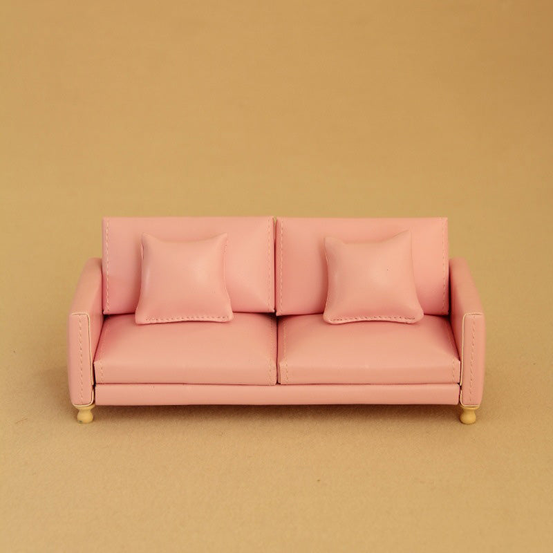 Modern Dollhouse Furniture on 1/10 Scale, Miniature Couch for Dollhouse Living Room
