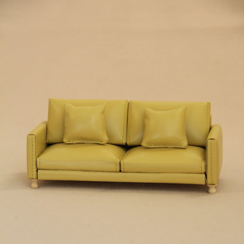 Modern Dollhouse Furniture on 1/10 Scale, Miniature Couch for Dollhouse Living Room