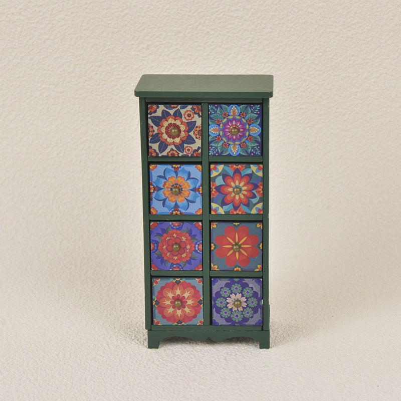 1:12 Doll House 3 Layer Drawer Cabinet, Mini Furniture Wooden Doll House Decoration Accessories Wardrobe Clothing Organizer Doll Wardrobe Dollhouse Closet Furniture Accessories