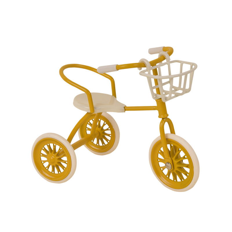 High Quality Dolls House Red Bike Child's Tricycle Miniature 1:12 Nursery Toy Shop Accessory