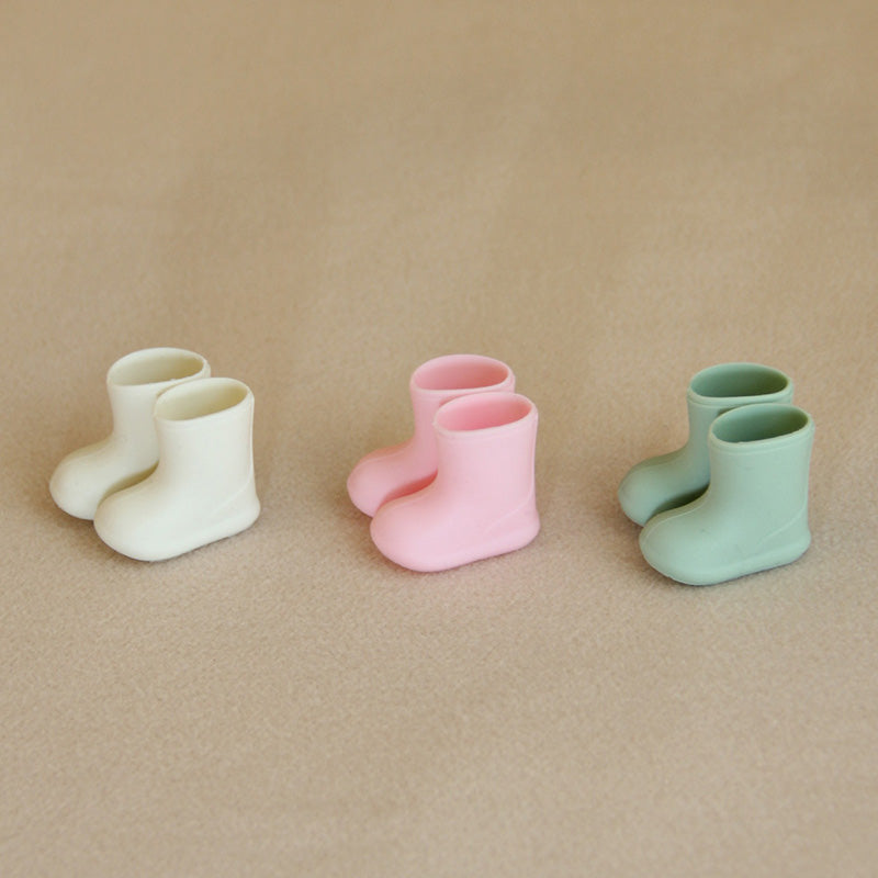 Miniature Rain Boots Dollhouse Accessories Mini Rain Boots for Kids Pretend Play Small Rain Shoe Fairy Garden Mini House Decoration