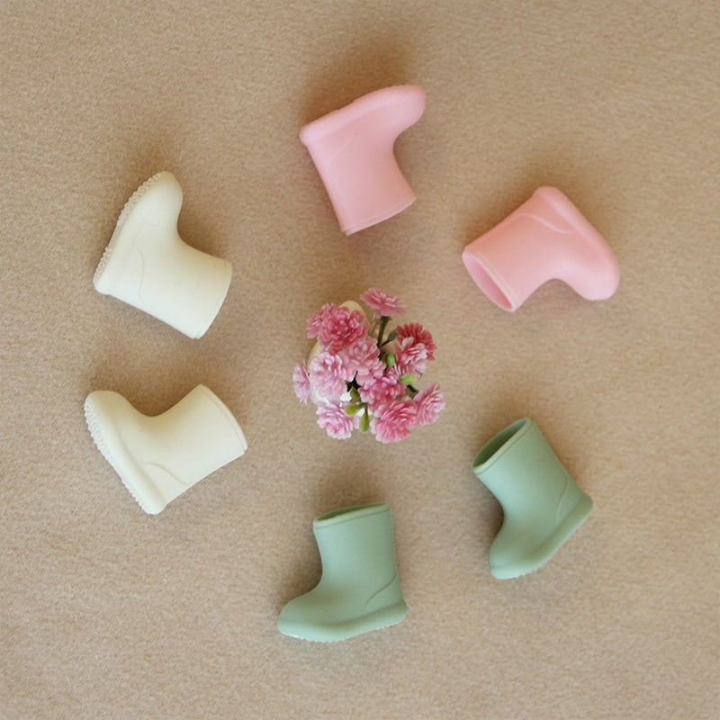 Miniature Rain Boots Dollhouse Accessories Mini Rain Boots for Kids Pretend Play Small Rain Shoe Fairy Garden Mini House Decoration