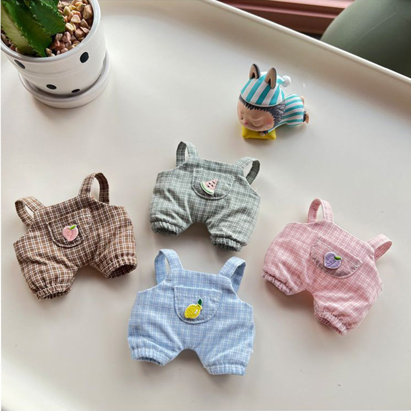 Clothes for Labubu Doll, Cute Hat & Outfit Set for Labubu 17cm Dolls, Adorable Dress-Up Accessories for Labubu Doll,No Doll
