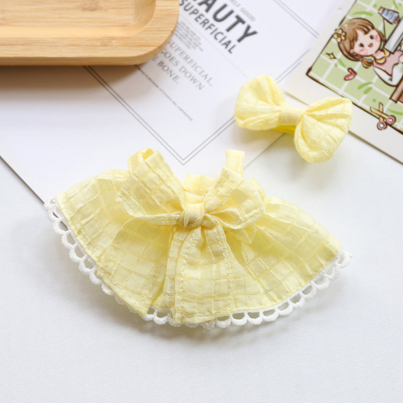 Clothes for Labubu Doll, Cute Hat & Outfit Set for Labubu 17cm Dolls, Adorable Dress-Up Accessories for Labubu Doll,No Doll