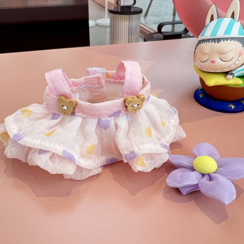 Doll Clothes Luxury Chic Style Set for Labubu Dolls, High-End Fashion 17cm Dolls Accessories Premium with Labubu, Outfit Accessories No Doll