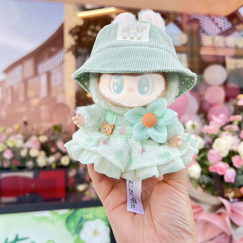 Doll Clothes Luxury Chic Style Set for Labubu Dolls, High-End Fashion 17cm Dolls Accessories Premium with Labubu, Outfit Accessories No Doll