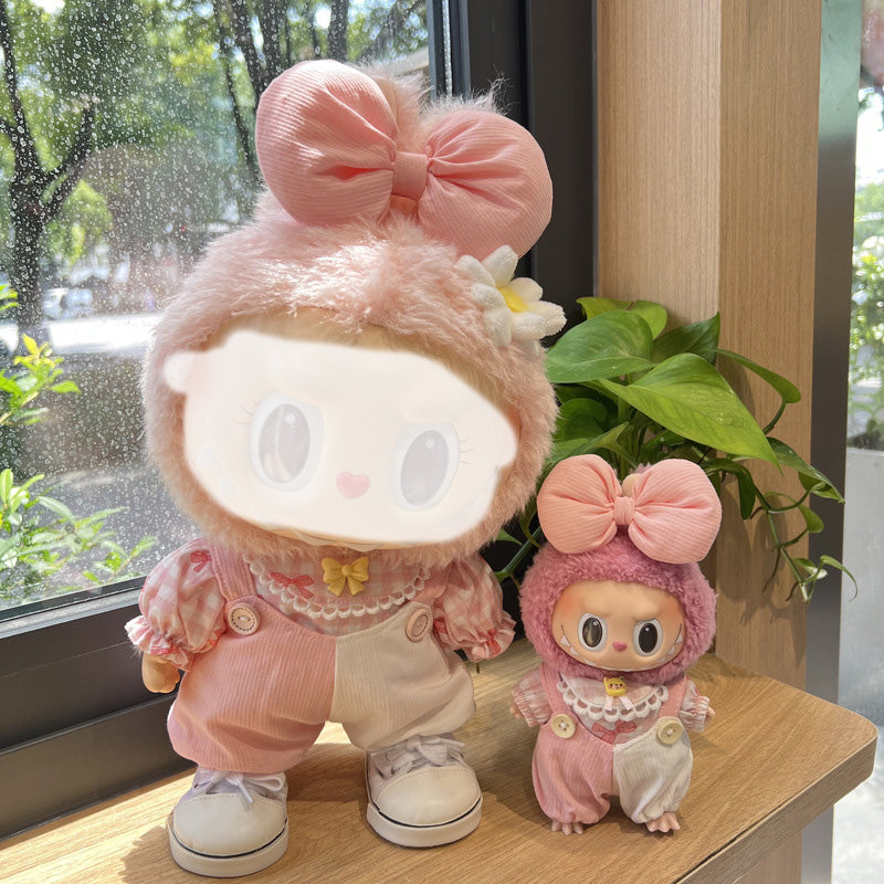 Doll Clothes Luxury Chic Style Set for Labubu Dolls, High-End Fashion 17cm Dolls And 38cm Dolls Accessories Premium with Labubu, Outfit Accessories No Doll
