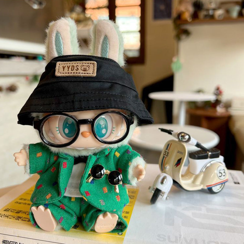17cm Plush Doll Clothes Coat Shirt Pants Vest Belt Tie Accessories Suit 8in Doll Dress Up
