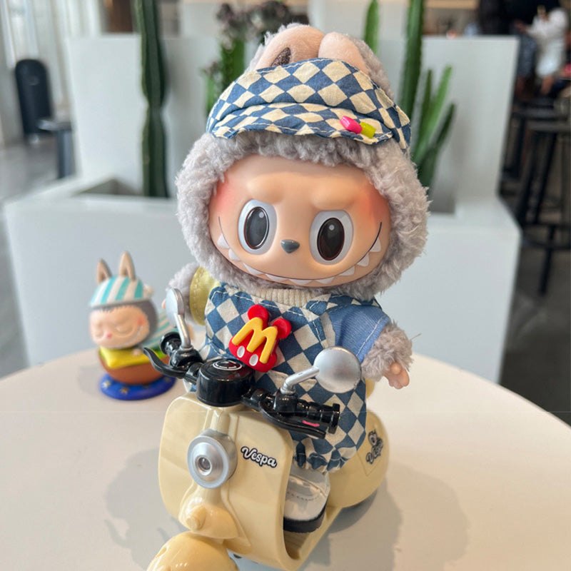 Designed for Labubu Clothes, Adorable Chic Dress Set for 17cm Labubu Dolls, Doll Clothes for Labubu Accessories (NO Doll)