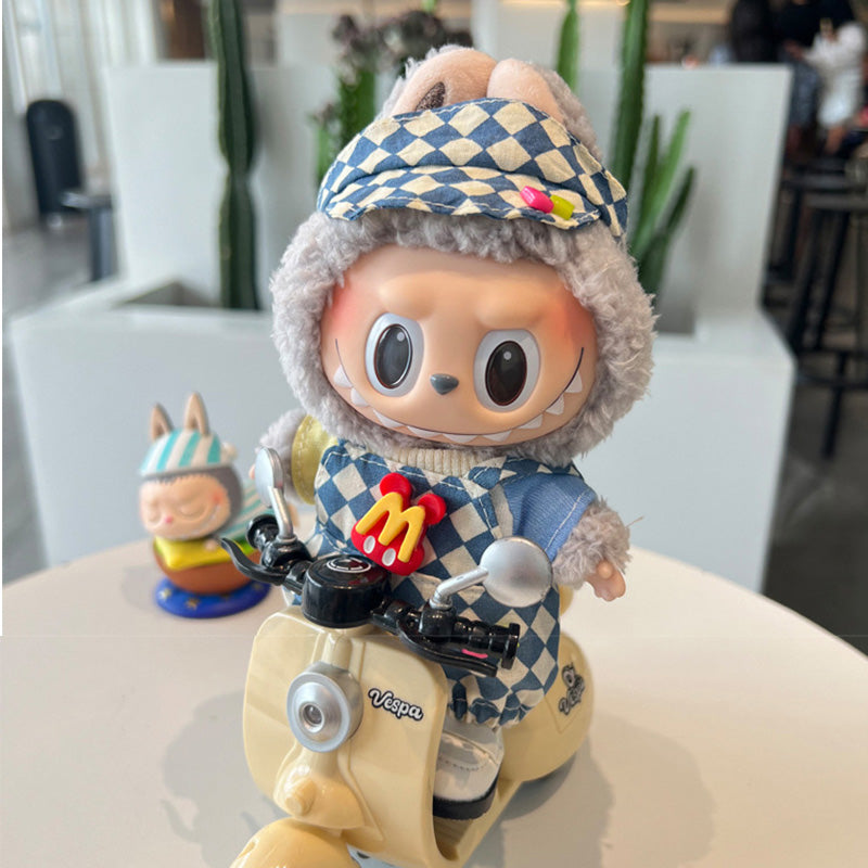Designed for Labubu Clothes, Adorable Chic Dress Set for 17cm Labubu Dolls, Doll Clothes for Labubu Accessories (NO Doll)
