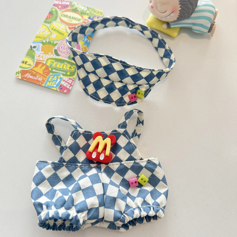 Designed for Labubu Clothes, Adorable Chic Dress Set for 17cm Labubu Dolls, Doll Clothes for Labubu Accessories (NO Doll)