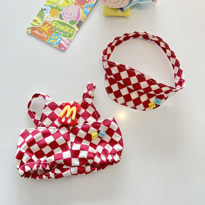 Designed for Labubu Clothes, Adorable Chic Dress Set for 17cm Labubu Dolls, Doll Clothes for Labubu Accessories (NO Doll)