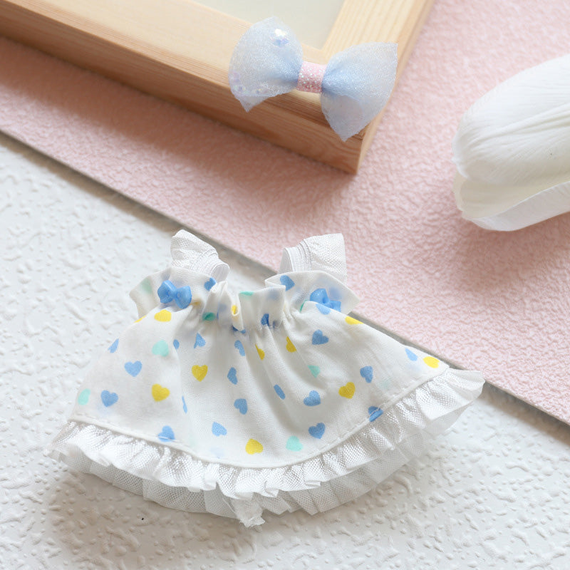 Designed for Labubu Clothes, Adorable Chic Dress Set for 17cm Labubu Dolls, Doll Clothes for Labubu Accessories (NO Doll)