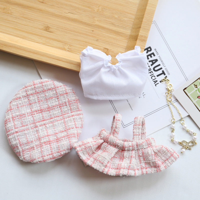 Doll Clothes Luxury Chic Style Set for Labubu Dolls, High-End Fashion 17cm Dolls Accessories Premium with Labubu, Outfit Accessories No Doll