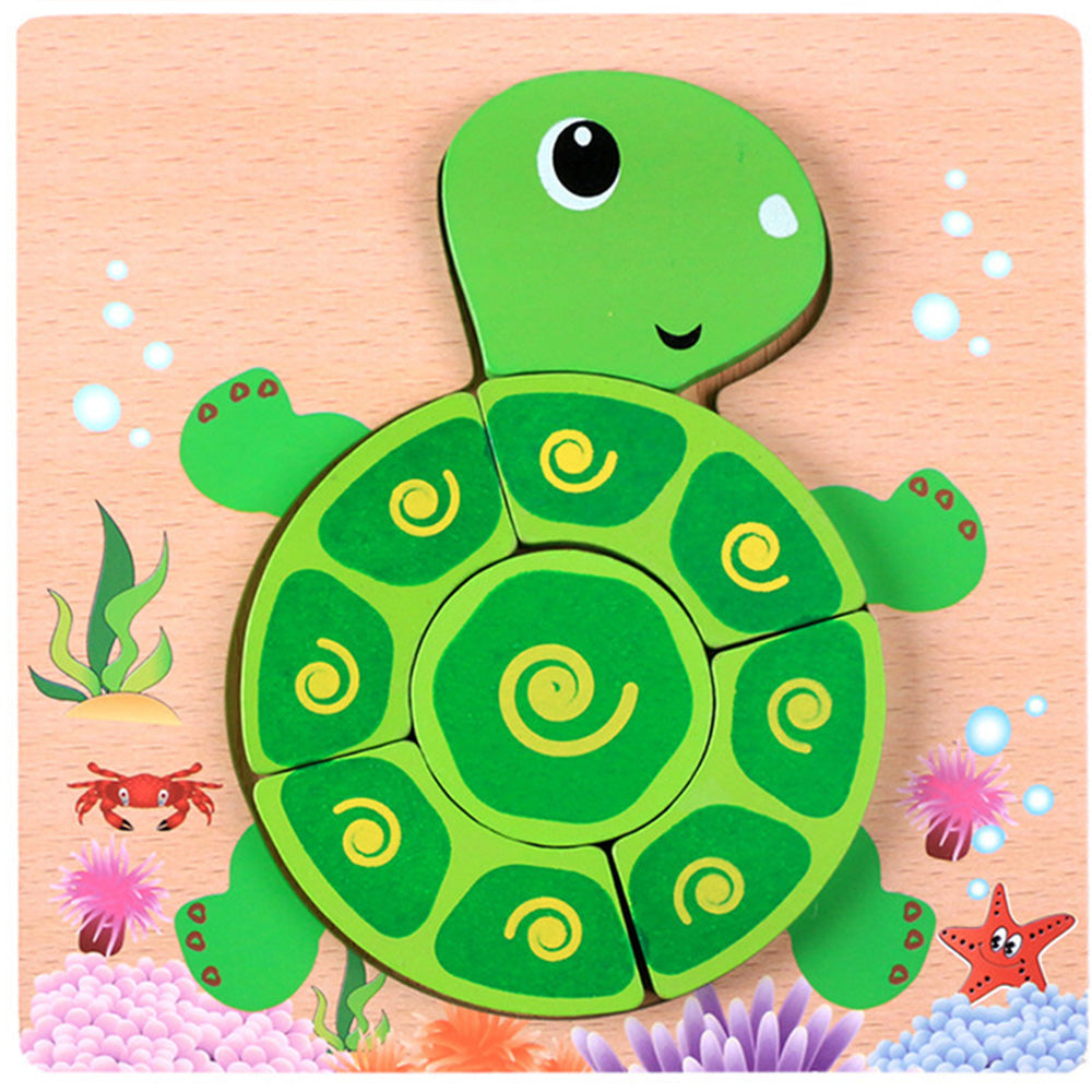 JM-1110 Wooden Toddler Puzzles, Animal Montessori Toys for 1-3 Year Old Boys & Girls, Learning Educational Preschool Toys, Great Gifts for 1 2 3 Year Olds