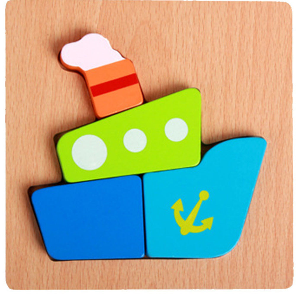 JM-1110 Wooden Toddler Puzzles, Animal Montessori Toys for 1-3 Year Old Boys & Girls, Learning Educational Preschool Toys, Great Gifts for 1 2 3 Year Olds