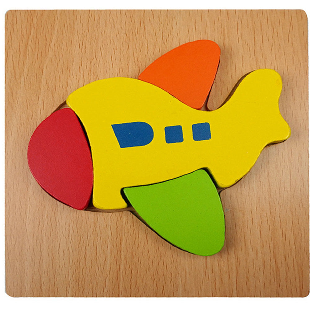 JM-1110 Wooden Toddler Puzzles, Animal Montessori Toys for 1-3 Year Old Boys & Girls, Learning Educational Preschool Toys, Great Gifts for 1 2 3 Year Olds