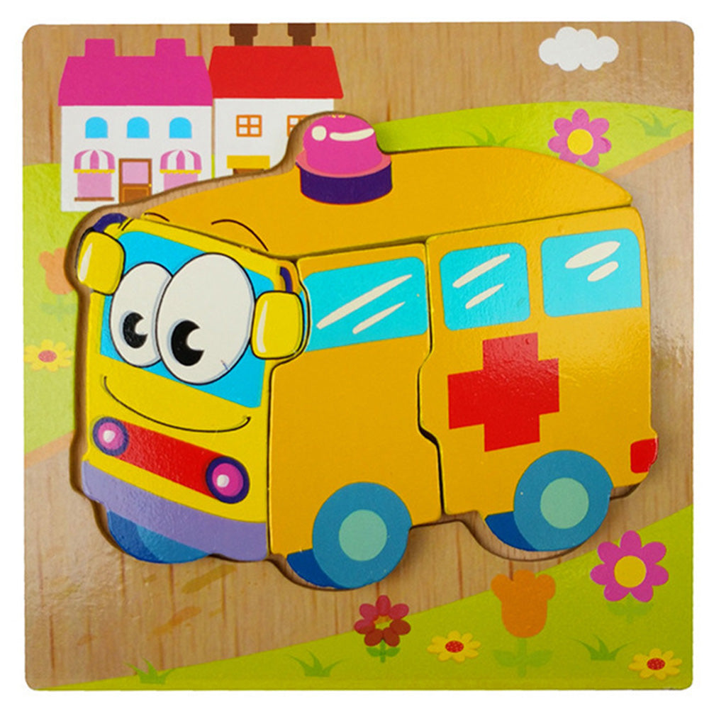 JM-1110 Wooden Toddler Puzzles, Animal Montessori Toys for 1-3 Year Old Boys & Girls, Learning Educational Preschool Toys, Great Gifts for 1 2 3 Year Olds