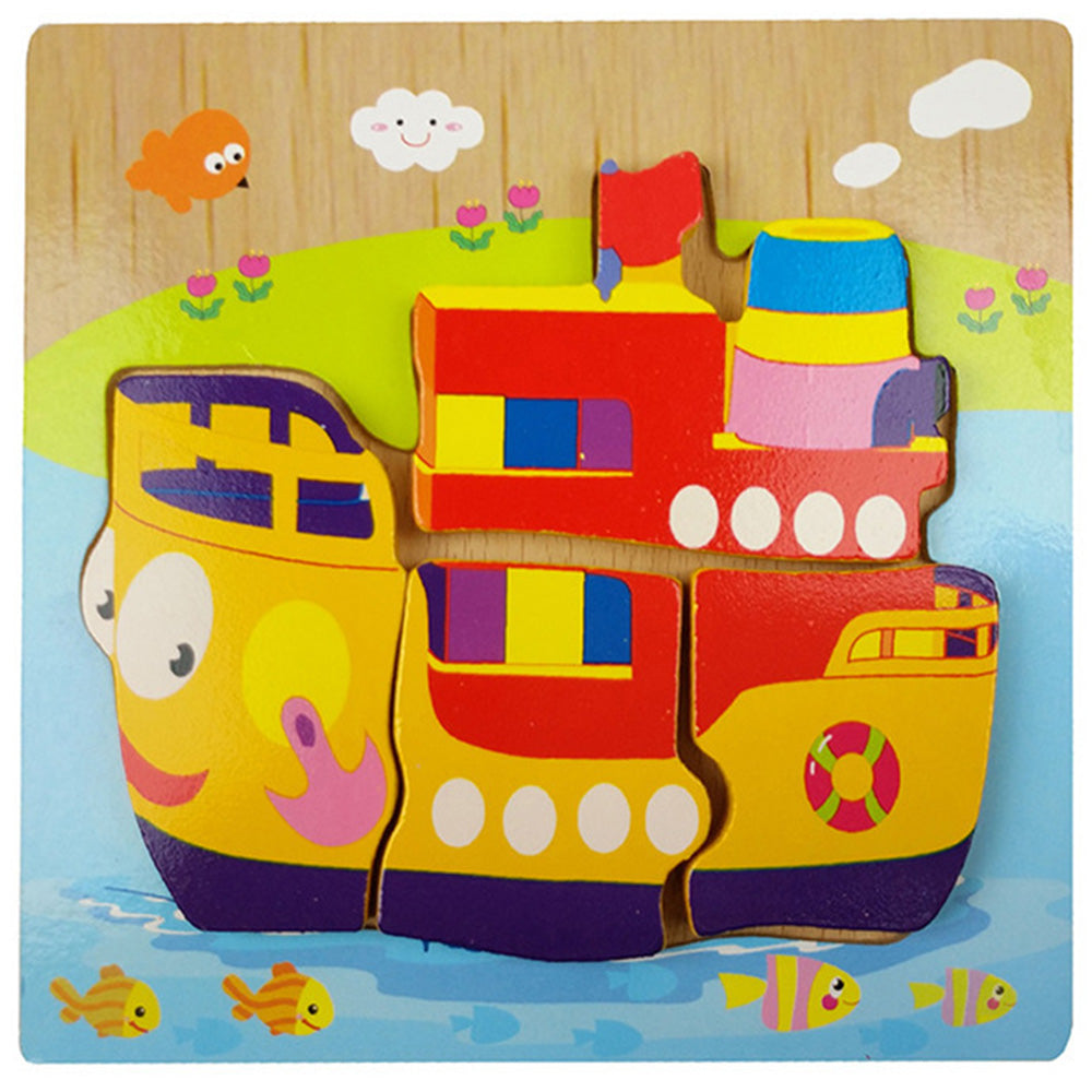 JM-1110 Wooden Toddler Puzzles, Animal Montessori Toys for 1-3 Year Old Boys & Girls, Learning Educational Preschool Toys, Great Gifts for 1 2 3 Year Olds