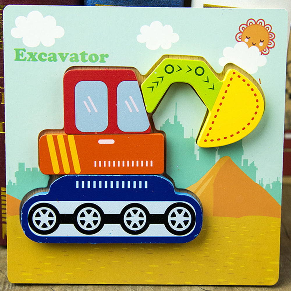 JM-1110 Wooden Toddler Puzzles, Animal Montessori Toys for 1-3 Year Old Boys & Girls, Learning Educational Preschool Toys, Great Gifts for 1 2 3 Year Olds