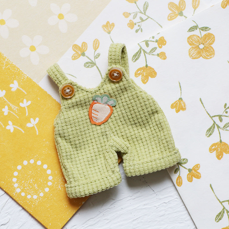Cute Overalls For 12cm Dolls, Doll Clothes Suitable For 12cm Dolls Accessories, Clothes For Dolls Outfit(NO Doll)