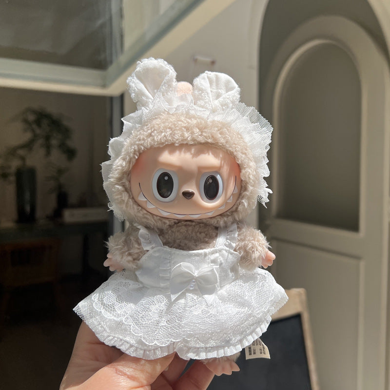 Designer Clothes for Dolls Accessories15cm /17cm Doll Clothing Set Replacement Pink Outfit 3Pcs Set