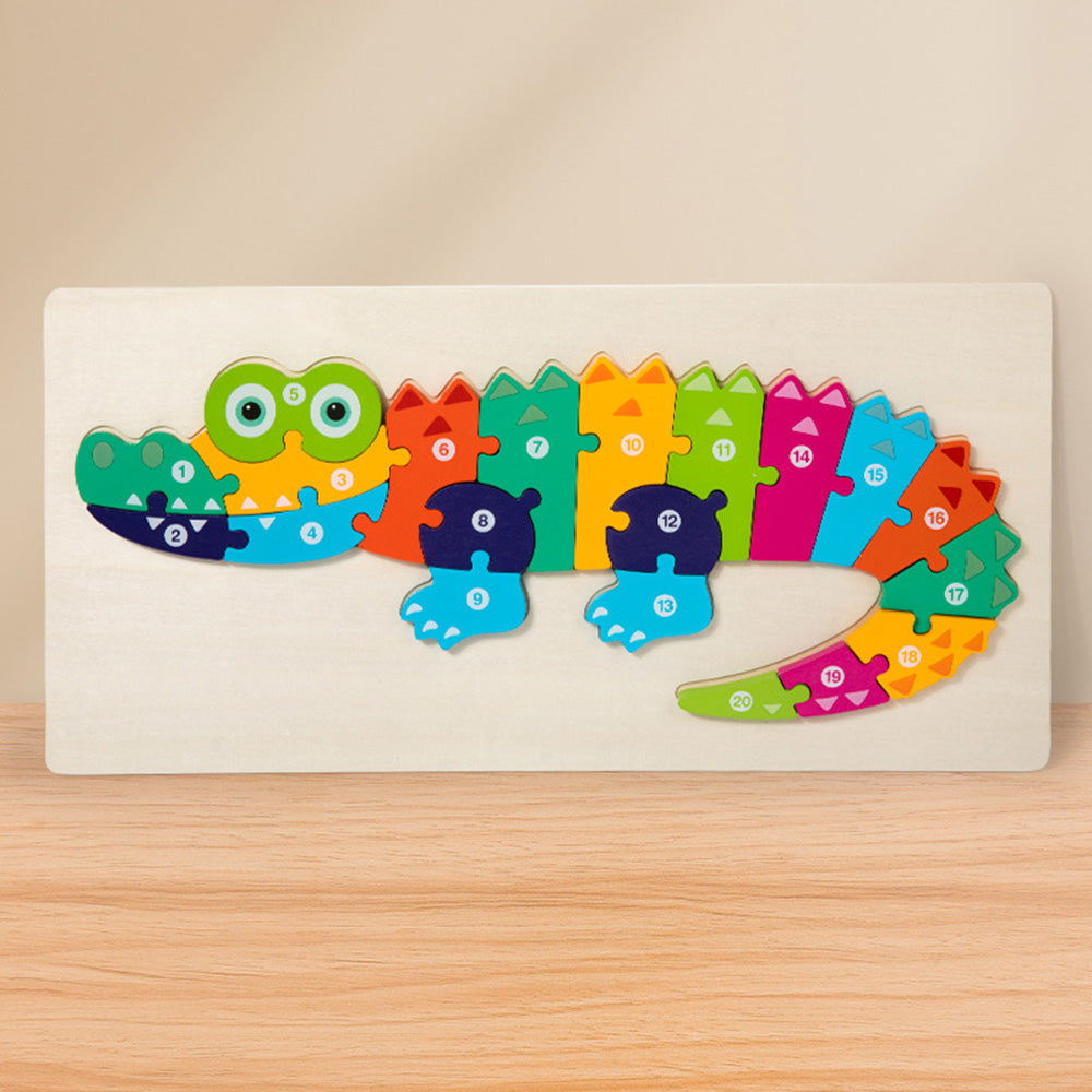 LCM-041602 Wooden Brain Puzzles for Kids, Peg Puzzles For Toddlers, Montessori Educational Learning Puzzles Set for 1-3 Year Old Boys & Girls