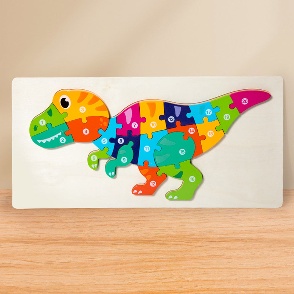 LCM-041602 Wooden Brain Puzzles for Kids, Peg Puzzles For Toddlers, Montessori Educational Learning Puzzles Set for 1-3 Year Old Boys & Girls