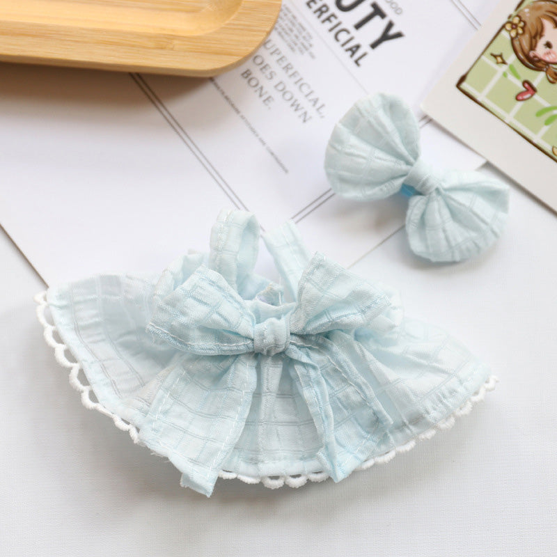 Clothes for Labubu Doll, Cute Hat & Outfit Set for Labubu 17cm Dolls, Adorable Dress-Up Accessories for Labubu Doll,No Doll