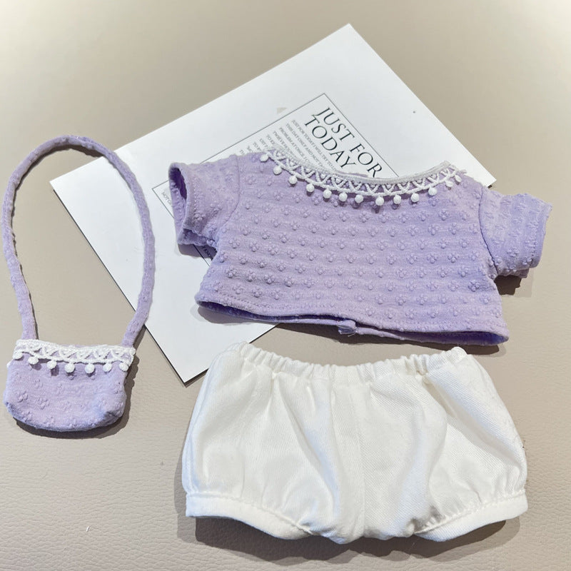17cm/40cm Clothes Set(NO Doll), Overalls Set for 17cm/40cm Accessories Suit, Cute Clothes for Dress up Unique Style