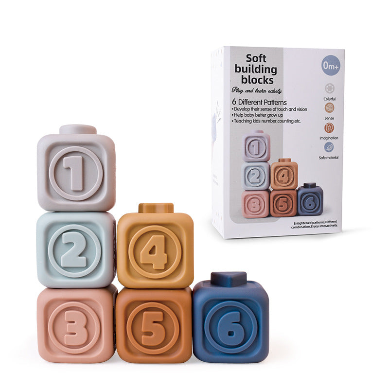 Montessori Toys Soft Stacking Building Blocks Rings Balls Sets 3 in 1 Baby Toys Bundle for Babies 6-12 Months Sensory Toys for Toddlers 1-3 Teething Bath Toys for Infants Learning Toy