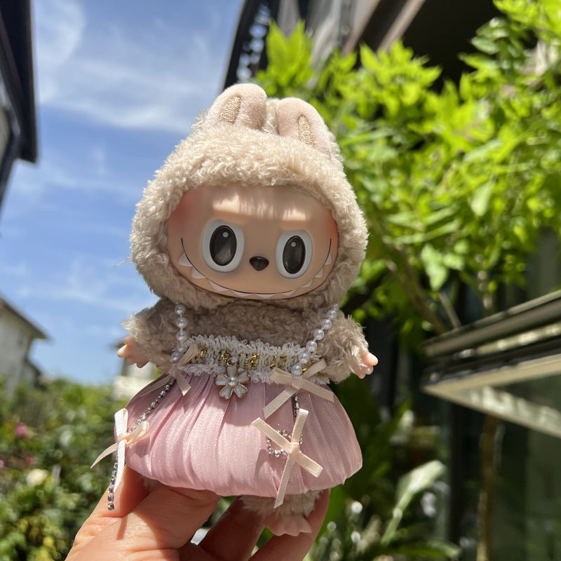Designer Clothes for Dolls Accessories15cm /17cm Doll Clothing Set Replacement Pink Outfit 3Pcs Set