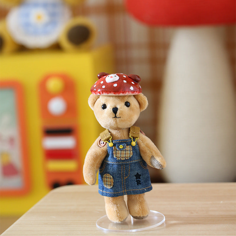 Denim Overall Dress For 17cm Dolls Accessories, Clothes For Dolls Outfit(NO Doll)