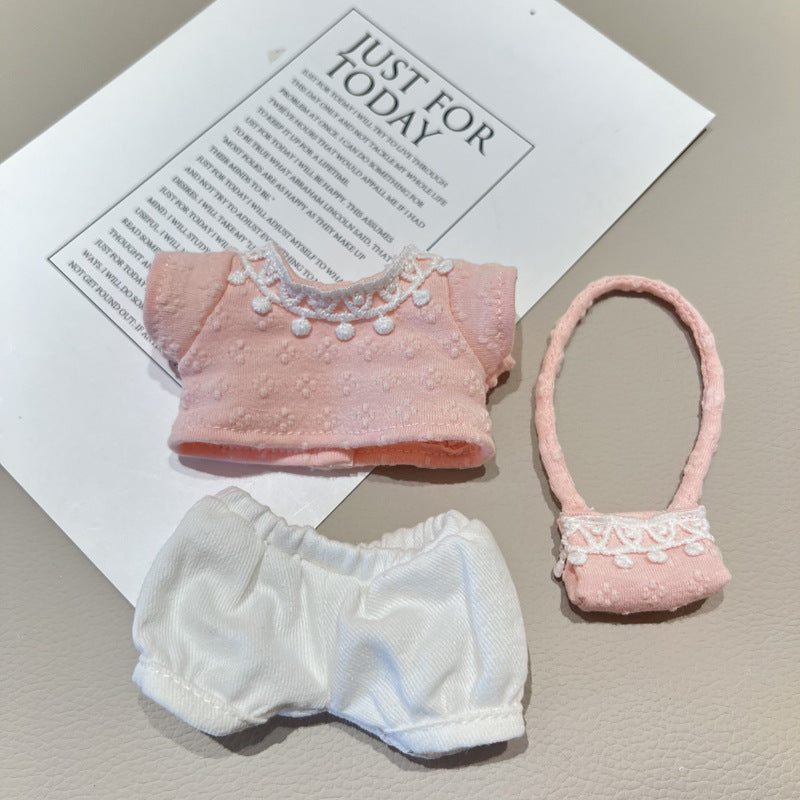 17cm/40cm Clothes Set(NO Doll), Overalls Set for 17cm/40cm Accessories Suit, Cute Clothes for Dress up Unique Style